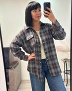 Camisa Melissa de cuadros oversize