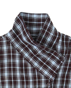Rebecca Camisa Envolvente de Popelina a Cuadros