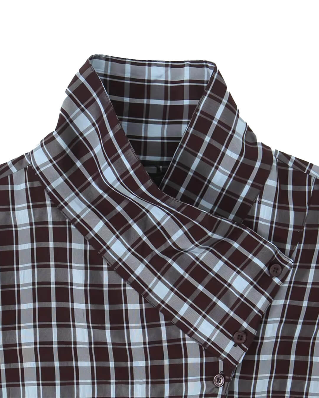 Rebecca Camisa Envolvente de Popelina a Cuadros