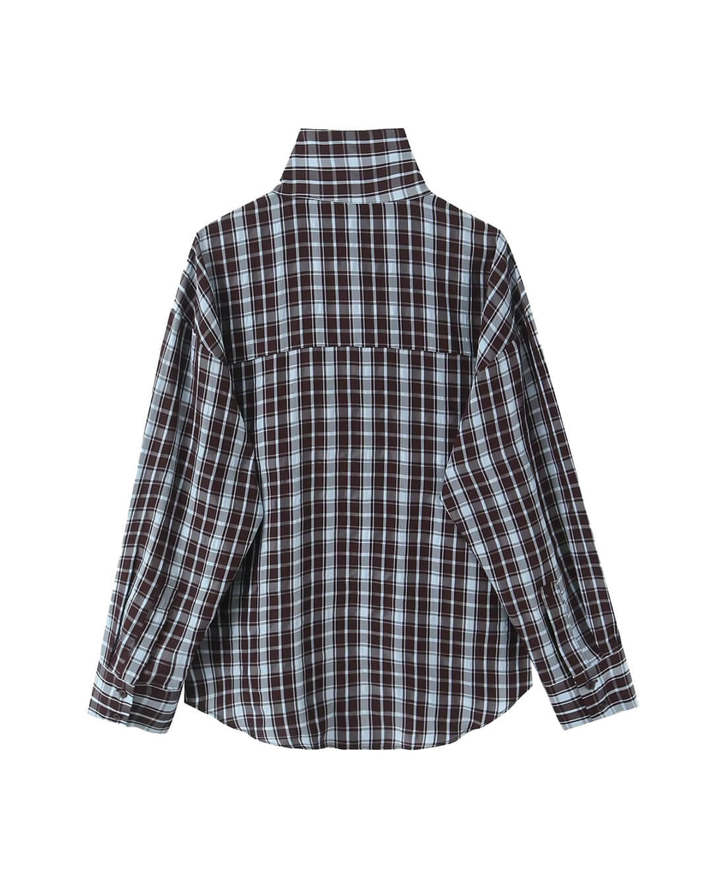 Rebecca Camisa Envolvente de Popelina a Cuadros