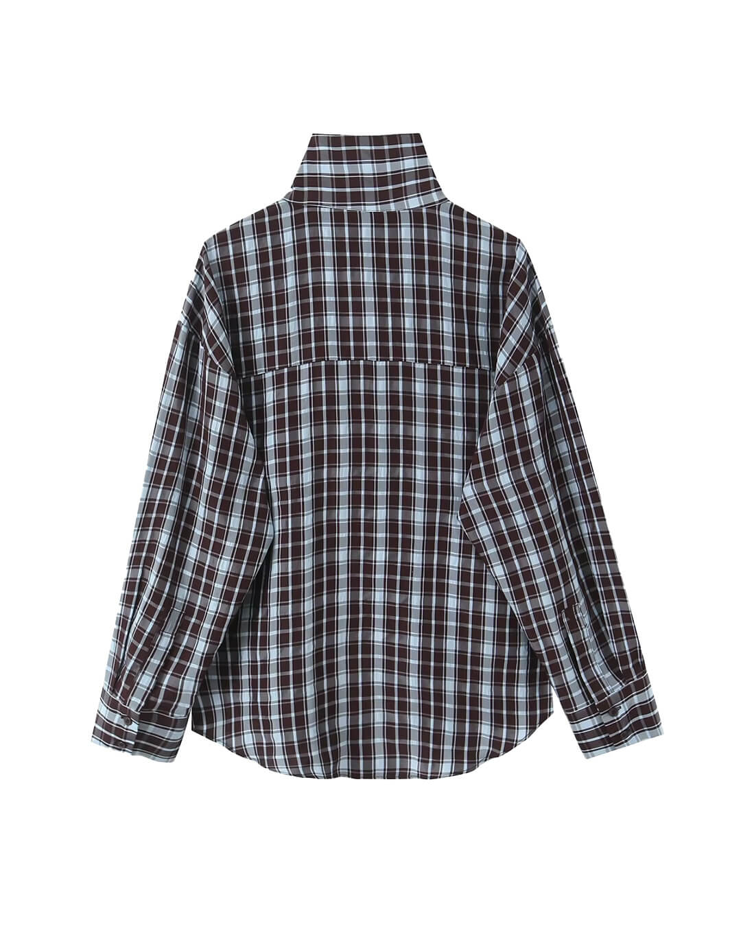 Rebecca Camisa Envolvente de Popelina a Cuadros