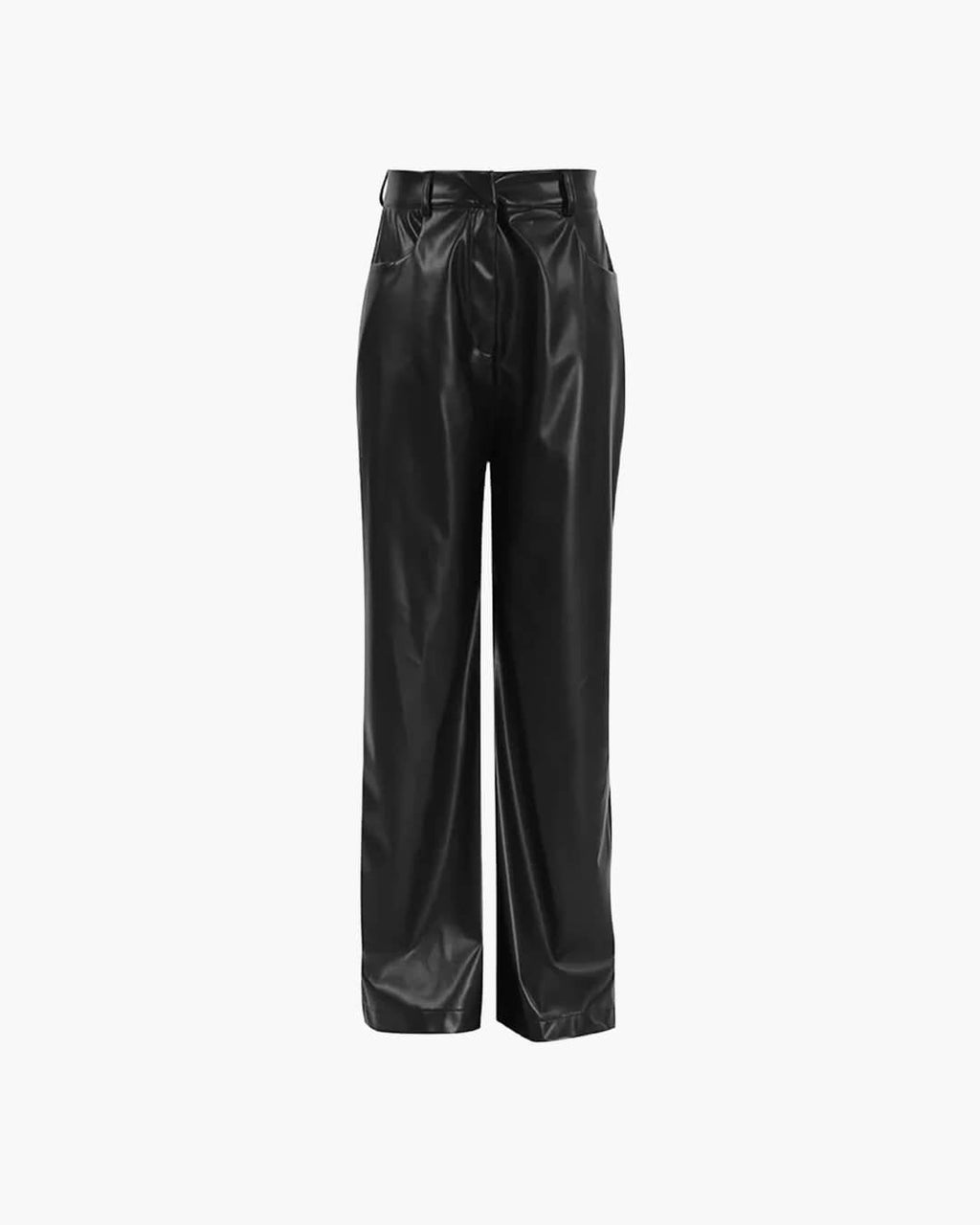 Pantalones de pierna ancha Ada de cuero vegano