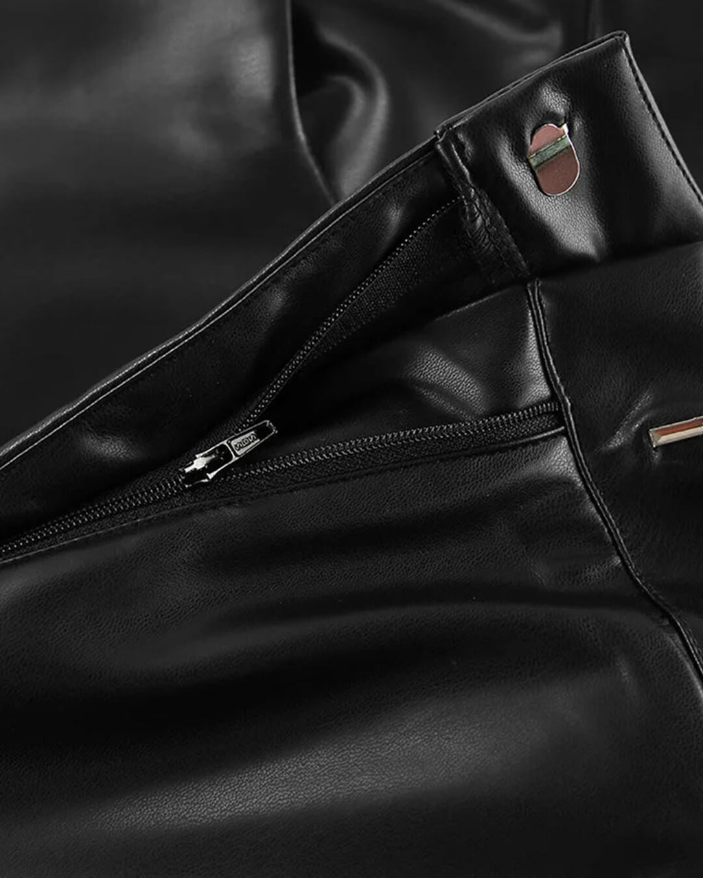 Pantalones de pierna ancha Ada de cuero vegano