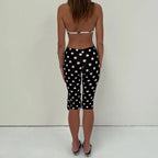 Pantalones capri Amalia con lunares