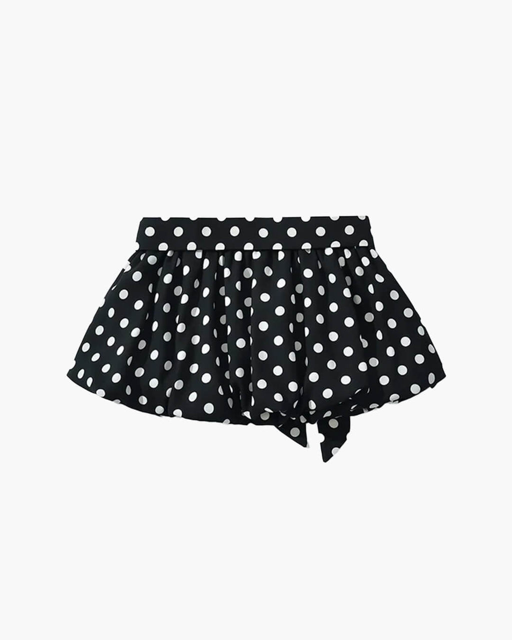 Falda mini Astrid de lunares con cintura elástica