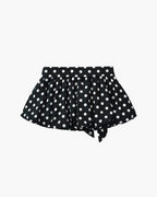 Falda mini Astrid de lunares con cintura elástica