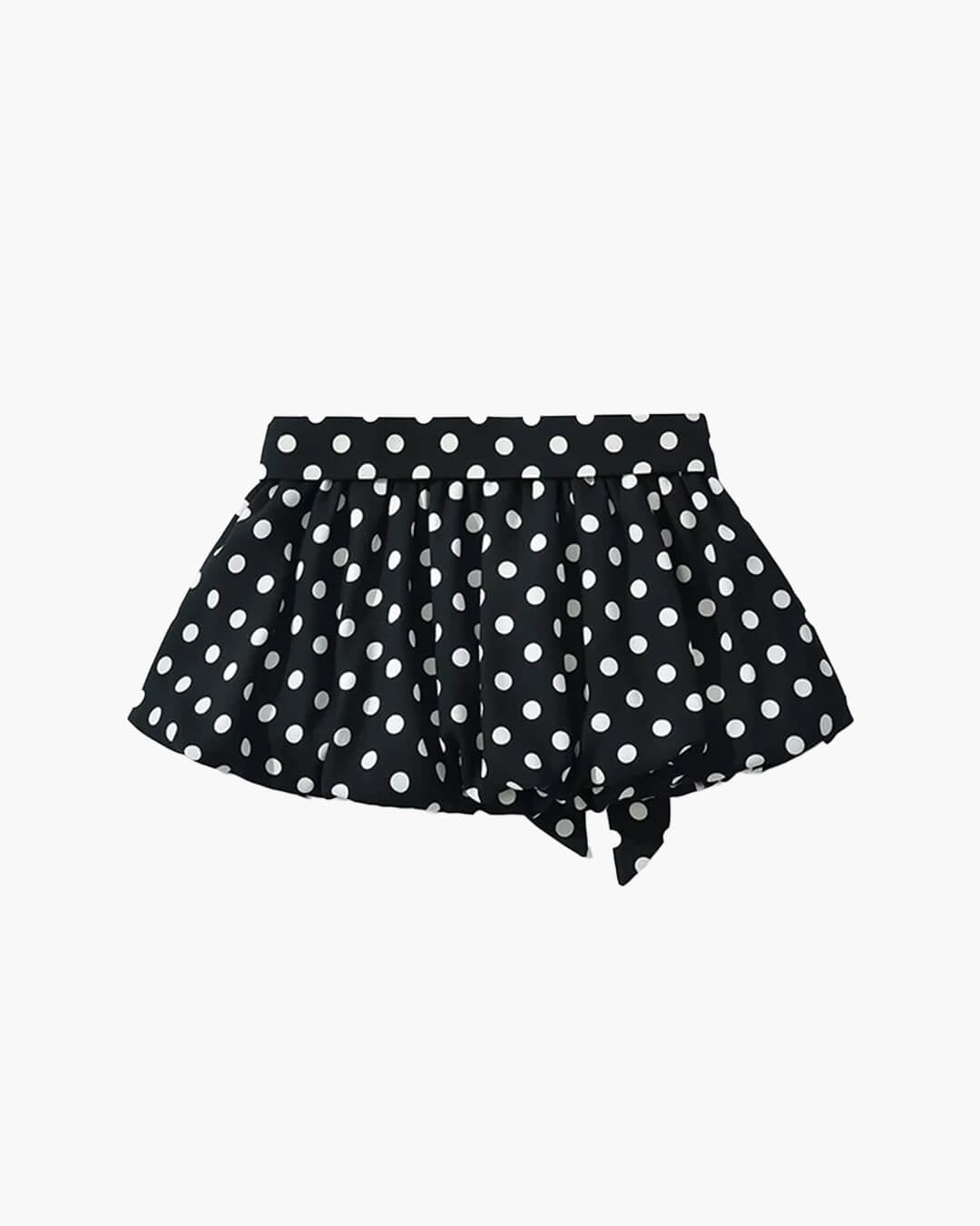 Falda mini Astrid de lunares con cintura elástica