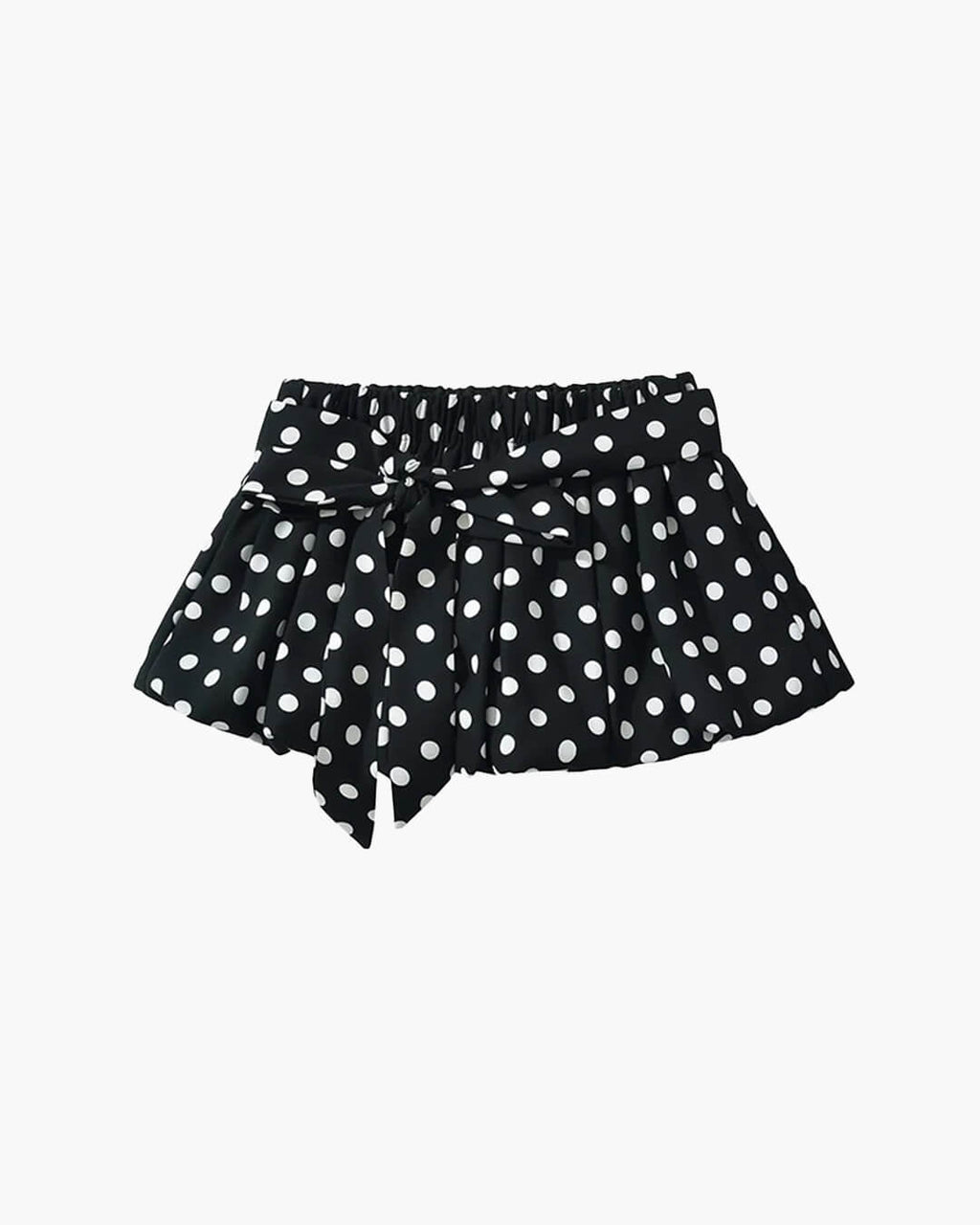 Falda mini Astrid de lunares con cintura elástica