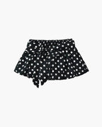 Falda mini Astrid de lunares con cintura elástica