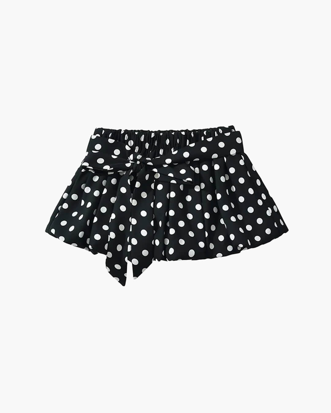 Falda mini Astrid de lunares con cintura elástica