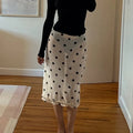 Bianca Mesh Dot Falda Midi