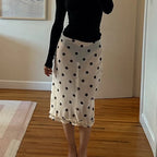 Bianca Mesh Dot Falda Midi