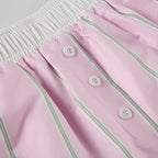 Shorts tipo bóxer de popelina a rayas Liesel