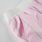 Shorts tipo bóxer de popelina a rayas Liesel