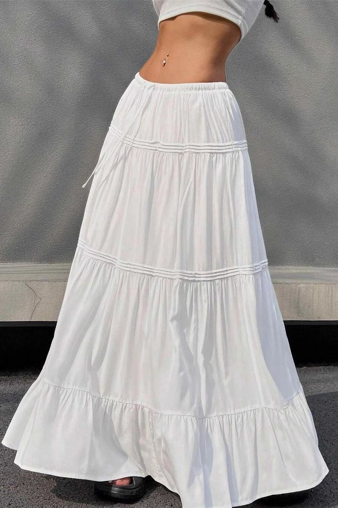 Falda Maxi Marcella de Capas Estilo Ballet