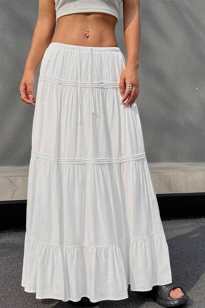 Falda Maxi Marcella de Capas Estilo Ballet