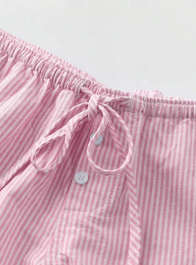 Shorts elásticos de tiro bajo con rayas Tirzah