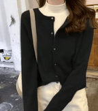 Emilia cárdigan de punto con botones en la parte delantera