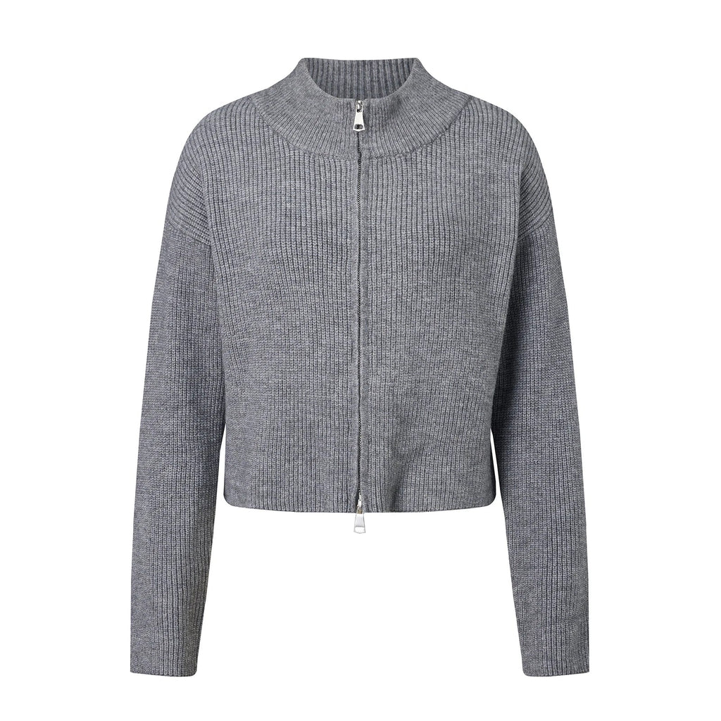 Cardigan de punto con doble cremallera Lisa
