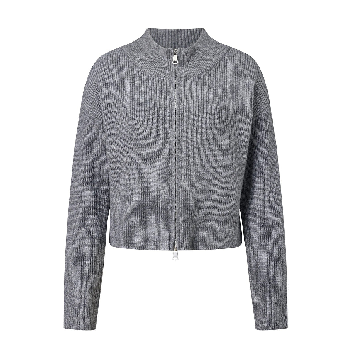 Cardigan de punto con doble cremallera Lisa