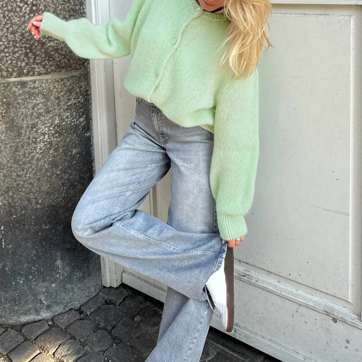 Cardigan Rachel Oversized de Punto Esponjoso