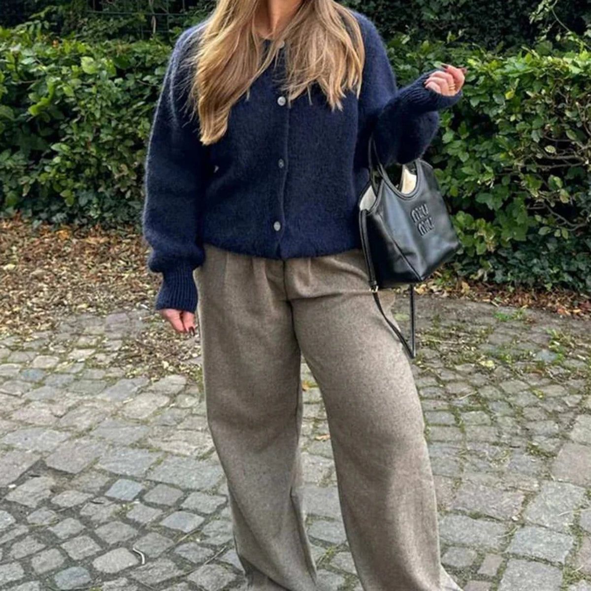 Cardigan Rachel Oversized de Punto Esponjoso