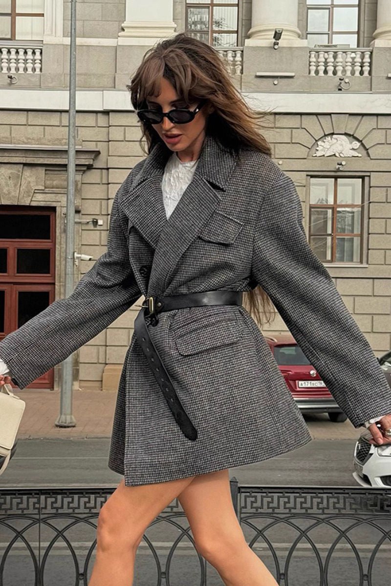 Abrigo estructurado Anna de tweed