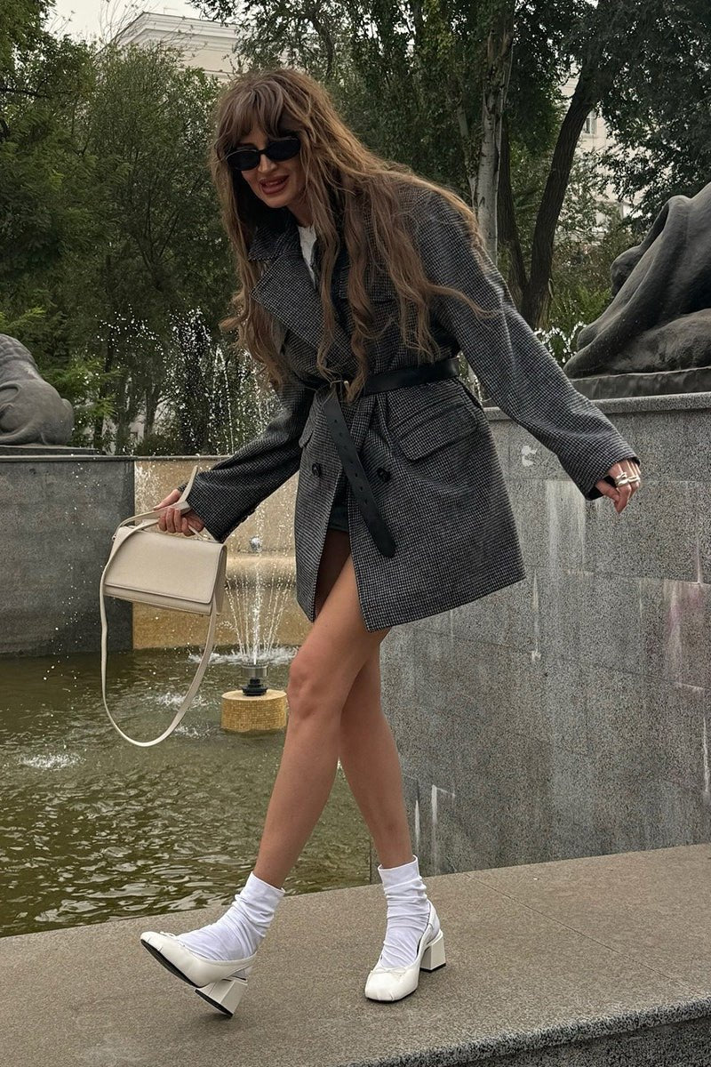Abrigo estructurado Anna de tweed