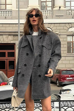 Abrigo estructurado Anna de tweed