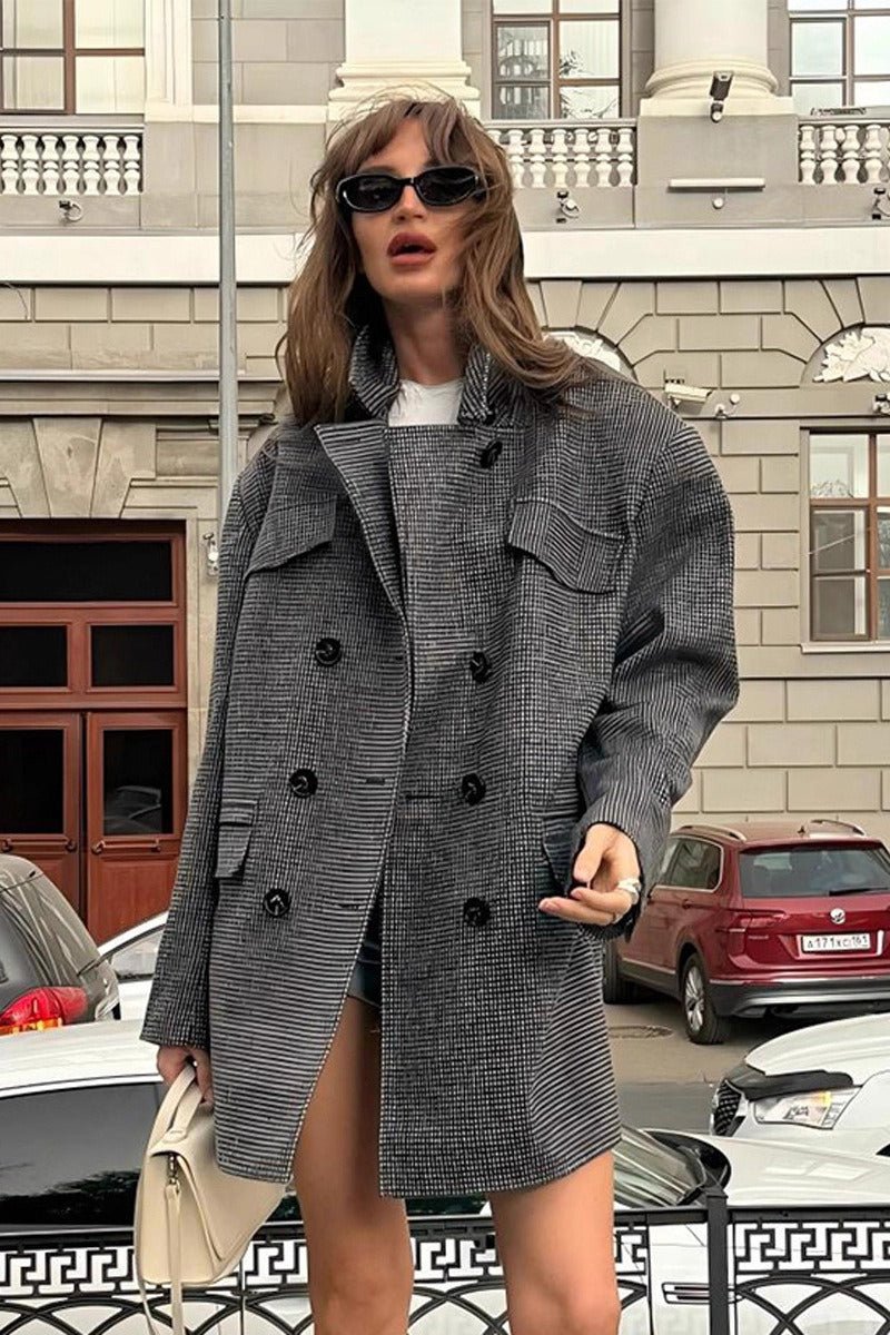 Abrigo estructurado Anna de tweed