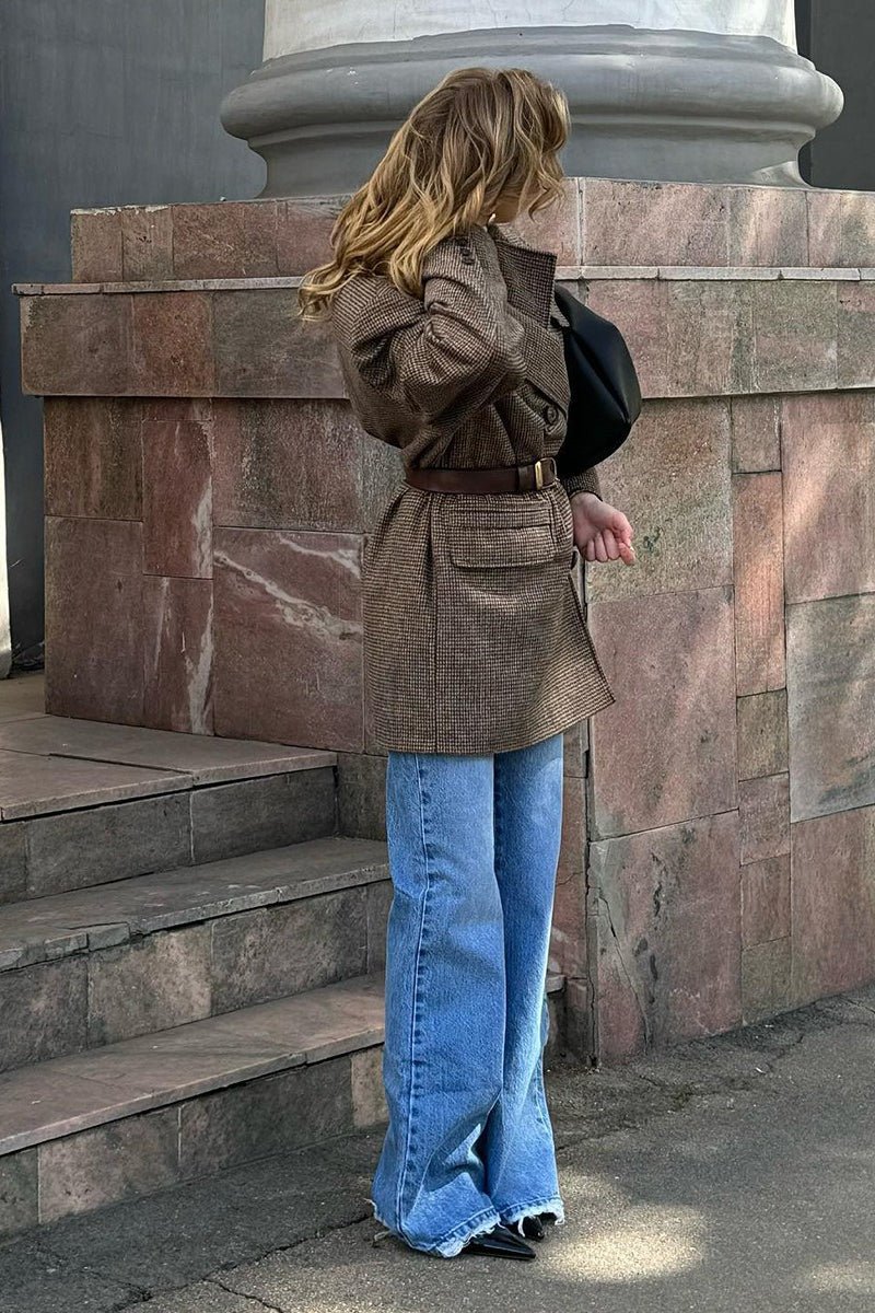 Abrigo estructurado Anna de tweed
