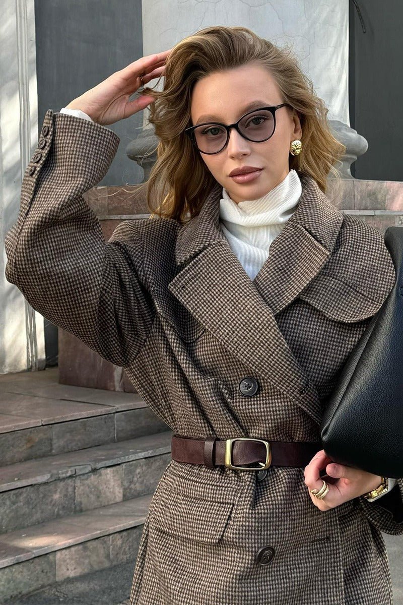 Abrigo estructurado Anna de tweed