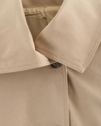Julie trench asimétrico con cinturón