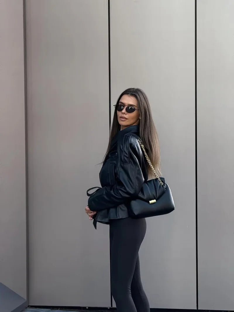 Gabardina Corta de Polipiel Alma