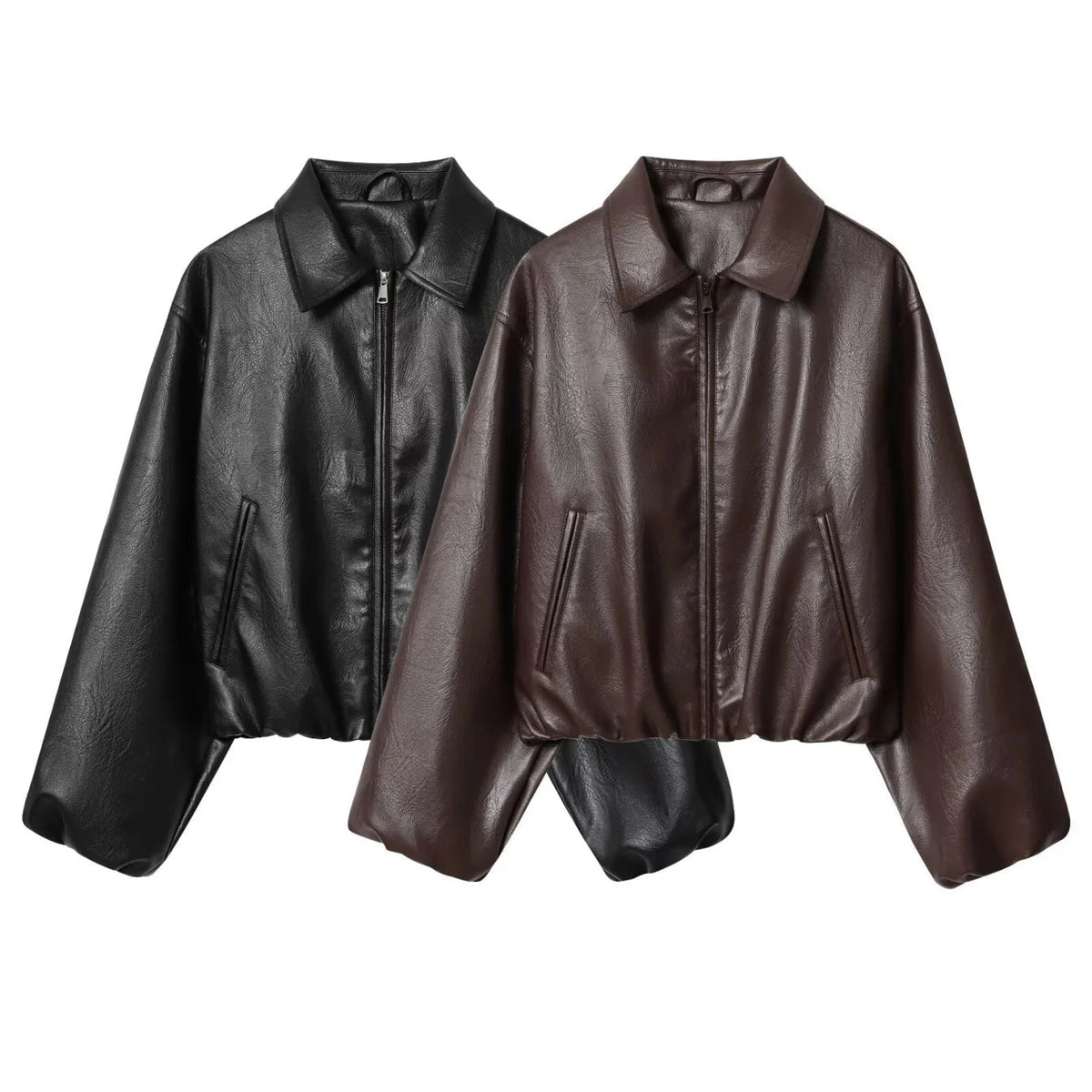 Chaqueta bomber de piel sintética Jenny