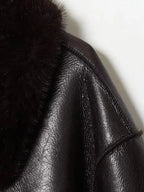 Chaqueta de cuero sintético reversible con piel sintética Joana