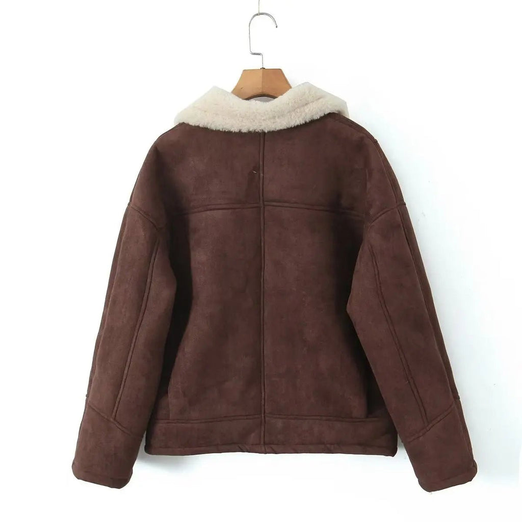 Chaqueta de cuero sintético Leona