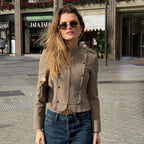 Blazer Mara de rayas con cremallera