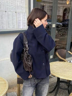 Chaqueta elegante Rosalia con cuello alto