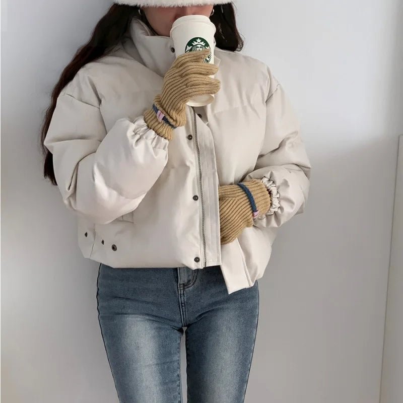 Chaqueta acolchada de piel sintética Samantha