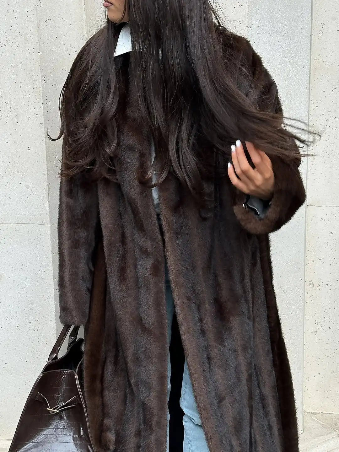 Abrigo Maxi Suzy de Piel Sintética