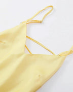 Vestido largo Kirra de satén sin espalda