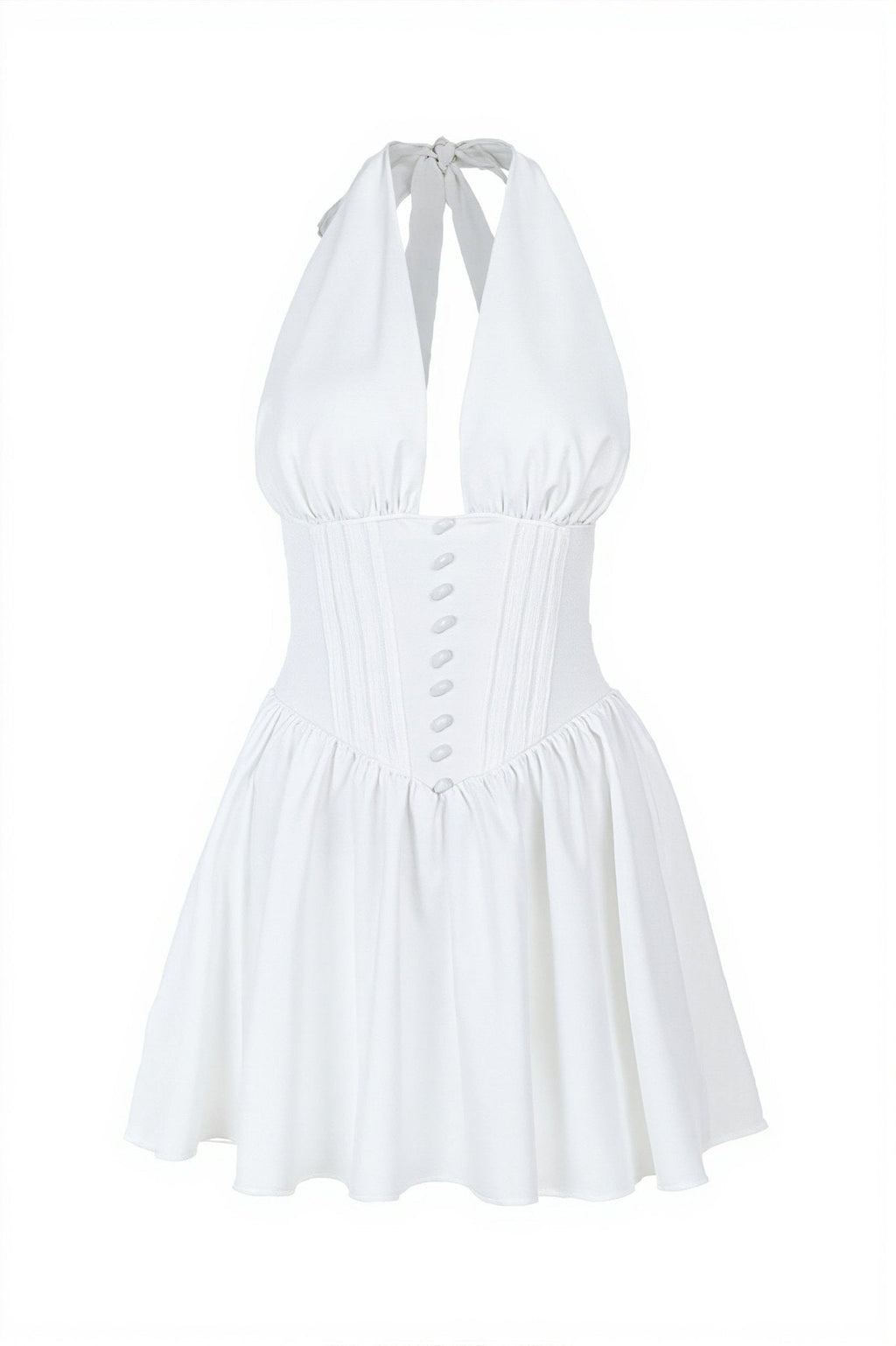 Kyra Vestido Mini Halter Ajustado