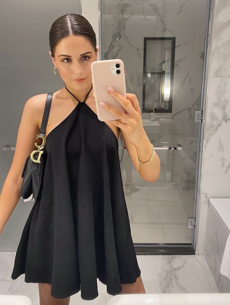 Sienna vestido mini halter sin espalda