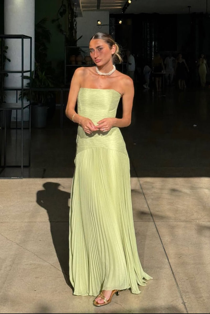 Vestido maxi Skyla sin tirantes