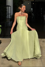 Vestido maxi Skyla sin tirantes