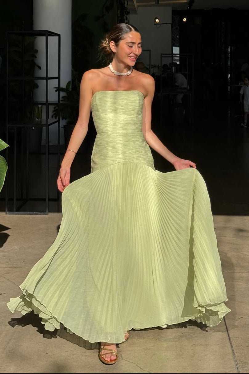 Vestido maxi Skyla sin tirantes