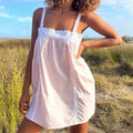Violet vestido mini babydoll con encaje [max 255]