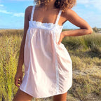 Violet vestido mini babydoll con encaje [max 255]