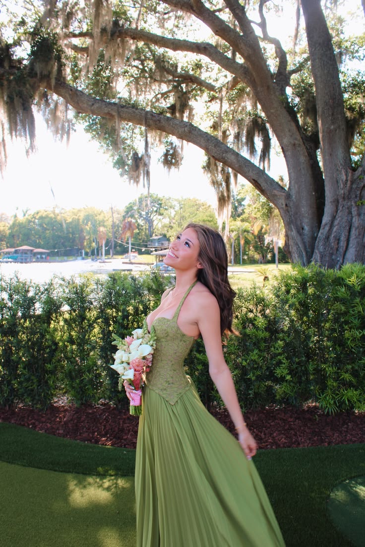 Vestido maxi Vivian plisado con corsé